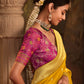 STORI Turmeric Yellow Silk Saree