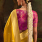 STORI Turmeric Yellow Silk Saree