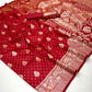 Bridal Red Zari Woven Silk Saree