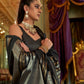 STORI Black Temple Border Soft Silk Saree