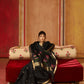 STORI Black Soft Mul Cotton Saree