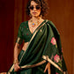 STORI Green Soft Mul Cotton Saree