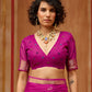 STORI Hot Pink Soft Mul Cotton Saree