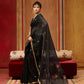 STORI Black Soft Mul Cotton Saree