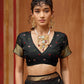 STORI Black Soft Mul Cotton Saree