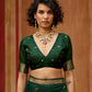 STORI Green Soft Mul Cotton Saree