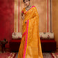 STORI Yellow Soft Silk Saree
