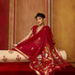 STORI Saree Red Munga Silk