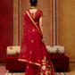 STORI Saree Red Munga Silk