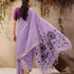 STORI Purple Handloom Saree