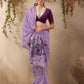 STORI Purple Handloom Saree