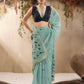 Misty Sea Green Munga Cotton Saree