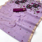 Lavendar Munga Cotton Saree