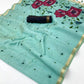Misty Sea Green Munga Cotton Saree