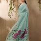 Misty Sea Green Munga Cotton Saree