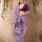 STORI Purple Handloom Saree