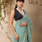 Misty Sea Green Munga Cotton Saree