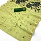 Mint Green Munga Cotton Saree