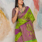 Parrot Green Tanchoi Silk Saree