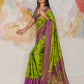 Parrot Green Tanchoi Silk Saree
