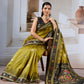 Mehendi Green Patola Silk Saree
