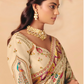 Off White Woven Banarasi Silk Saree