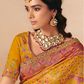 STORI Yellow Woven Banarasi Silk Saree
