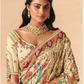 Off White Woven Banarasi Silk Saree