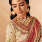 STORI Cream Woven Banarasi Silk Saree