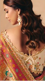 STORI Cream Woven Banarasi Silk Saree