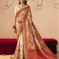 STORI Cream Woven Banarasi Silk Saree