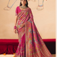 STORI Magenta Woven Banarasi Silk Saree
