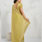 Olive Green Tissue Silk Saree