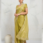 Olive Green Tissue Silk Saree