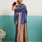 Navy Blue Banarasi Butti Saree