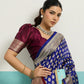 Navy Blue Banarasi Butti Saree