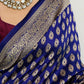 Navy Blue Banarasi Butti Saree