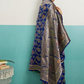 Navy Blue Banarasi Jaal Saree