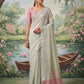 Pastel Mint Tissue Saree