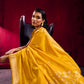 STORI Mustard Yellow Soft Silk Saree