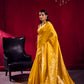 STORI Mustard Yellow Soft Silk Saree