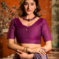 Mauve Soft Cotton Saree