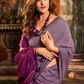 Mauve Soft Cotton Saree