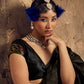 STORI Black Silk Saree With Patola Motifs