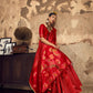 STORI Red Silk Saree With Patola Motifs