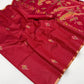 STORI Red Silk Saree With Patola Motifs