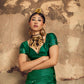 STORI Green Silk Saree With Patola Motifs