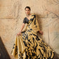 STORI Golden Ajrakh Printed Modal Satin Saree