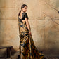 Brown Ajrakh Printed Modal Satin Saree