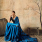 Blue Ajrakh Printed Modal Satin Saree